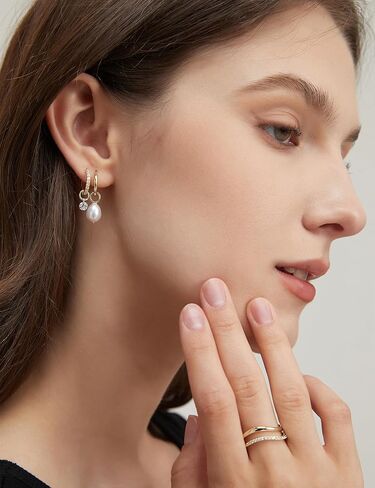 Mameloly 14K Gold Plated Charm for Hoop Earrings Dainty Mix and Match Dangle Charms Trendy Jewelry for Women in Saudi Arabia
