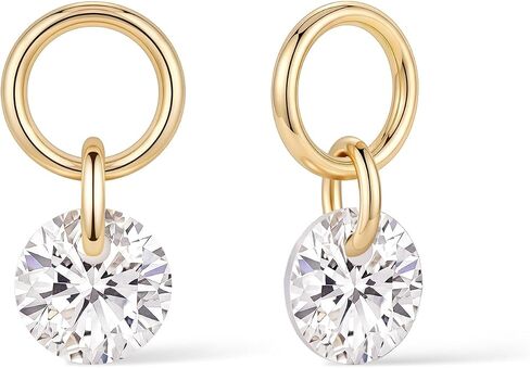 Mameloly 14K Gold Plated Charm for Hoop Earrings Dainty Mix and Match Dangle Charms Trendy Jewelry for Women in Saudi Arabia