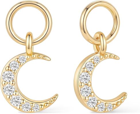 Mameloly 14K Gold Plated Charm for Hoop Earrings Dainty Mix and Match Dangle Charms Trendy Jewelry for Women in Saudi Arabia
