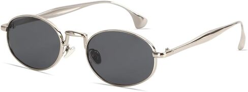 Y2k Sunglasses for Women and Men, Retro Oval Sunnies Rise in Gold in Kuwait