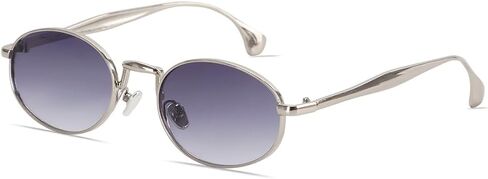 Y2k Sunglasses for Women and Men, Retro Oval Sunnies Rise in Gold in Kuwait