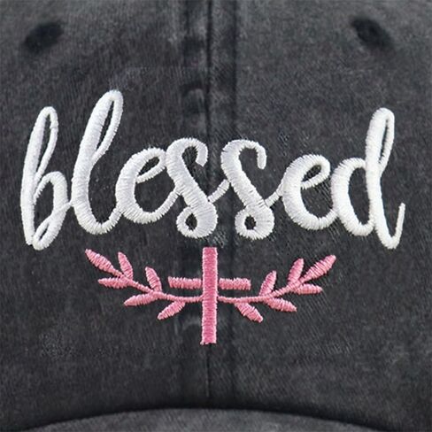قبعات HHNLB Blessed Jesus للرجال والنساء، قبعة بيسبول مسيحية قطنية مطرزة قابلة للتعديل in Kuwait