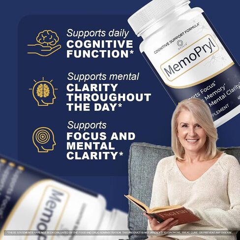 (5 Pack) Memopryl Capsules - MemoPryl Support Advanced Formula, Daily Memo Pryl Pills All Natural Ingredients Premium Formula Vitamins for Overall Health & Wellness Reviews, 300 Capsules for 5 Months in Saudi Arabia
