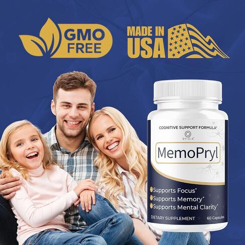 (5 Pack) Memopryl Capsules - MemoPryl Support Advanced Formula, Daily Memo Pryl Pills All Natural Ingredients Premium Formula Vitamins for Overall Health & Wellness Reviews, 300 Capsules for 5 Months in Saudi Arabia
