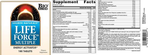 Source Naturals Life Force Multiple, Energy Activator* - 180 Tablets in Kuwait