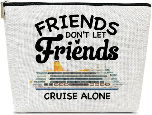 Cruise Makeup Bag, Life Is Better On A Cruise, Makeup Travel Bag, Women Vacation Gift for Lovers Daughter Wife, BFF Sister Toiletry Case Pouch, Best Friend Beach Travel Accessories in Saudi Arabia