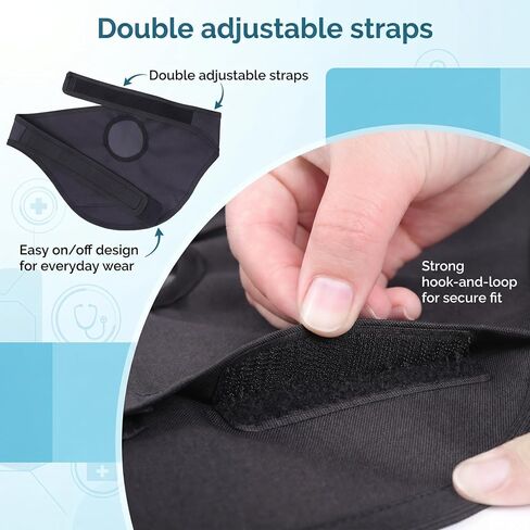 Waterproof Ostomy Bag Cover for Shower – Soft Concealment Pouch for Colostomy & Ileostomy, Adjustable Strap with Hook and Loop Opening, Leak & Odor Resistant Fabric for Women & Men(Large) in Kuwait