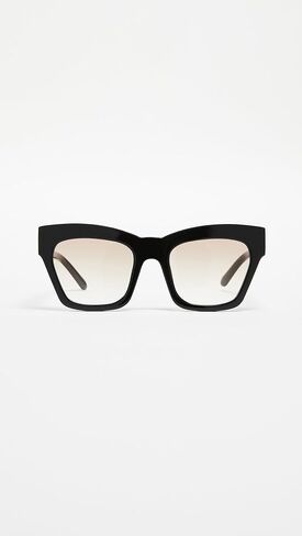 Karen Walker Women's Treasure Sunglasses, Black/Black, One Size in Saudi Arabia