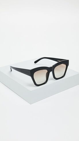 Karen Walker Women's Treasure Sunglasses, Black/Black, One Size in Saudi Arabia