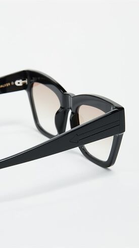 Karen Walker Women's Treasure Sunglasses, Black/Black, One Size in Saudi Arabia