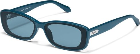 QUAY - Womens Sunglasses, Square Lenses with UV Protection, Oversized Sunglasses (Vibe Check, Teal) in Saudi Arabia