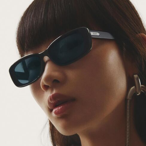 QUAY - Womens Sunglasses, Square Lenses with UV Protection, Oversized Sunglasses (Vibe Check, Teal) in Saudi Arabia