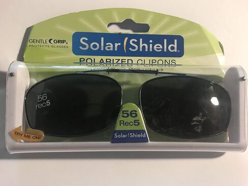 Solar Shield Clip-on Polarized Sunglasses 56 Rec 5 Full Frame in Kuwait