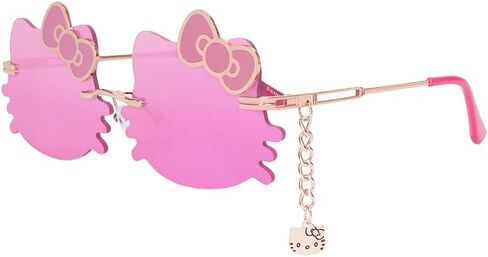 Galaken Rosy Ribbons Sunglasses Sanrio Officially Licensed w/Pouch, Display, Mirror & Collectible Packaging in Saudi Arabia