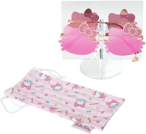 Galaken Rosy Ribbons Sunglasses Sanrio Officially Licensed w/Pouch, Display, Mirror & Collectible Packaging in Saudi Arabia