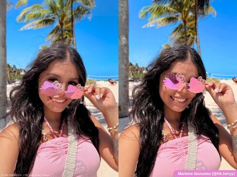 Galaken Rosy Ribbons Sunglasses Sanrio Officially Licensed w/Pouch, Display, Mirror & Collectible Packaging in Saudi Arabia