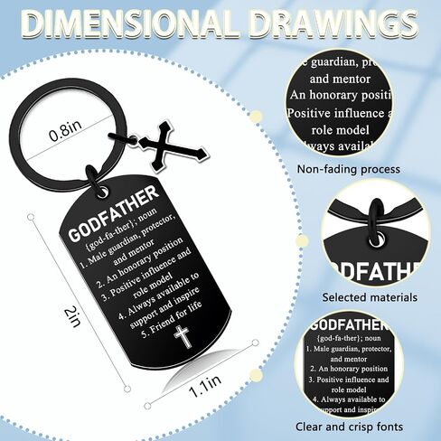 Godfather Proposal Gifts God Parents Presents Proposal Gifts | Godfather Gift from God Children Man of God Gift for Men Birthday Christmas Fathers Day Easter Presents Ideas Car Accessories in Saudi Arabia