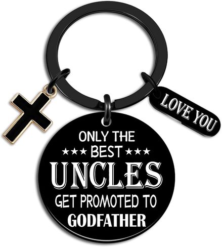 Godfather Proposal Gifts Will You Be My Godfather Keychain Godparents Proposal Gift from Goddaughter Godson God Father Gifts for Men The Uncle God Father Keychain in Saudi Arabia