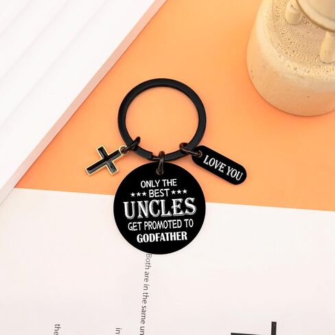 Godfather Proposal Gifts Will You Be My Godfather Keychain Godparents Proposal Gift from Goddaughter Godson God Father Gifts for Men The Uncle God Father Keychain in Saudi Arabia