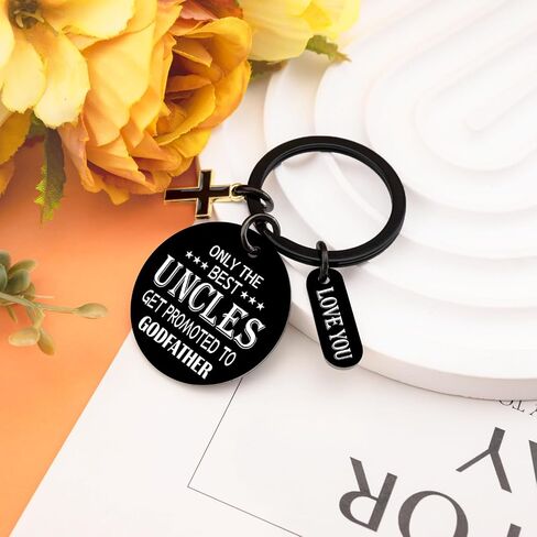 Godfather Proposal Gifts Will You Be My Godfather Keychain Godparents Proposal Gift from Goddaughter Godson God Father Gifts for Men The Uncle God Father Keychain in Saudi Arabia
