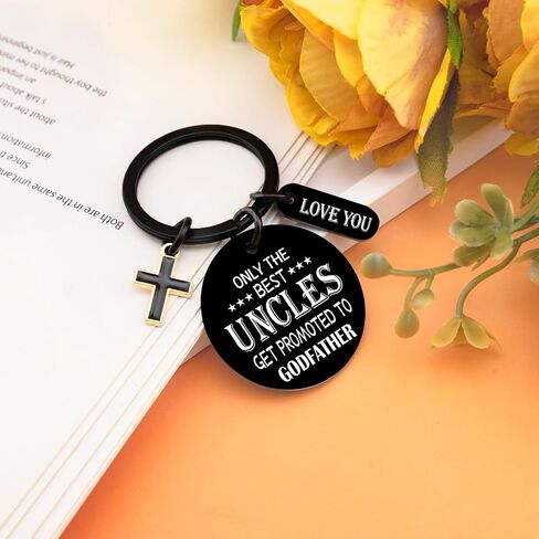 Godfather Proposal Gifts Will You Be My Godfather Keychain Godparents Proposal Gift from Goddaughter Godson God Father Gifts for Men The Uncle God Father Keychain in Saudi Arabia