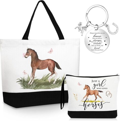 Dansydaisy 3 Pcs Sewing Lover Gift for Women Quilters Canvas Tote Bag Travel Cosmetic Bags Keychain Portable Makeup Zipper Pouch with Handle Funny Sew Shopping Christmas Birthday Gift in Kuwait