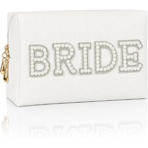 حقيبة مكياج Vigorpace Bride، حقيبة مستحضرات تجميل للعروس، هدايا لحفلات الزفاف وحفلات العزوبية، هدايا خطوبة الزفاف in Kuwait