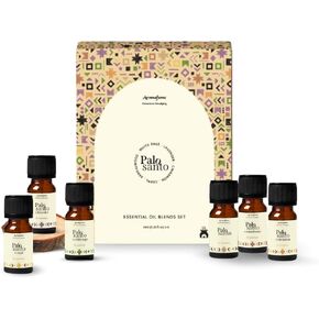 Palo Santo Essential Oil Diffuser Blend Gift Set by Aromafume | 6 x 10ml / 0.33 fl oz l Aromatherapy Oil for Smokeless Smudging | Natural Air freshners for Home | Spiritual Meditation Accessories in Saudi Arabia