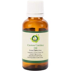 Croton Oil | Croton Tiglium Linn | for Skin | Moisturizes Skin | Anti-Aging | Reduces Scars | for Hair | for Digestion | for Body | Natural and Cold Pressed | 10ml | 0.338oz By R V Essential in Saudi Arabia