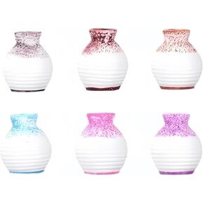 6Pcs Mini Bud Vases, Tiny Resin Flower Vases, Micro Landscape DIY Decor, Moss Succulent Ornaments, Fairy Garden Accessories, Home Tabletop Decoration, Gift for Plant Lovers, Vases, Decorations in Saudi Arabia