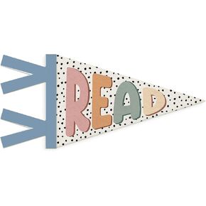 Blue Reading Room Decor, READ Wall Pennant Flag Felt Banner, Ocean Theme Classroom Wall Hanging Decor for Reading Corner Nook Library Kids Boys Girls Nursery Room Bedroom Playroom Classroom in Saudi Arabia