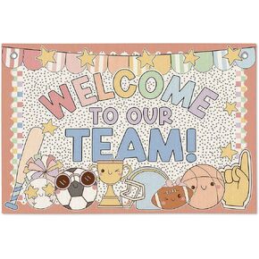 Boho Classroom Wall Decor Flag, Teacher Must Have Sports Room Decor for Kids Boys, Welcome to Our Team Sports Wall Hanging Canvas Banner Flag, Nursery Classroom Playroom, 20x30 Inches in Saudi Arabia