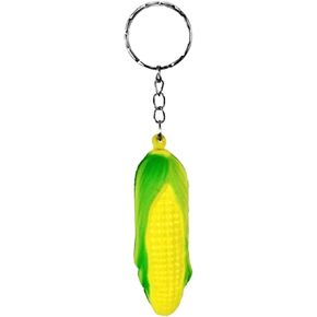 10 Pcs Corn Keychain Sweet Corn Key Chain Funny Positive Keychain Creative Key Rings Food Keyring Vegetable Stress Toy in Saudi Arabia