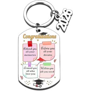 8th Grade Graduation Gifts , Class of 2026 Keychain for 8th Grade Girls Boys, Inspirational Graduation Souvenirs 2026 , Graduating Key Chains 2026 for Graduate Daughter Son Granddaughter Grandson in Kuwait