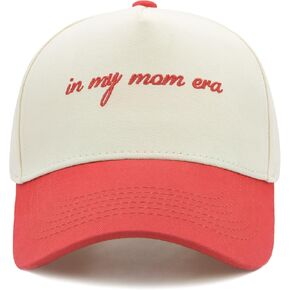 in My Mom Era Hat, Mom Hat for Women Adjustable Embroidered Baseball Cap, Mother's Day Birthday Gifts for Mama from Daughter Son in Kuwait