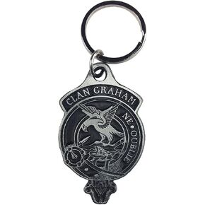Graham Solid Pewter Scottish Clan Crest Key Chain/Key Ring in Saudi Arabia