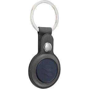 Moto Tag Case with Keychain,Portable Leather Moto Tag Holders,Protective Accessories for GPS Item Finders Accessories,Anti-Scratch, Shockproof & Dustproof (Black) in Saudi Arabia