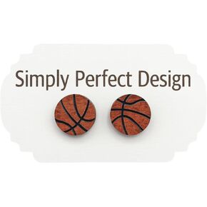 Simply Perfect Design Hypoallergenic Sports studs for Women Girls Basketball Softball Soccer Baseball Earrings Lightweight Athletic Jewelry Nickel Free Stainless Steel Cute Sports Gifts for Players Coaches Moms in Kuwait