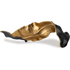 Signature Design by Ashley Melinda Modern Metal Leaf Sculpture, Gold & Black in Saudi Arabia
