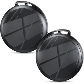 2026 Air Tracker Tags-4 Pack 5.3 Smart Bluetooth Tracker Tag Work with Apple Find My (iOS Only) Key Finder Item Locator for Keys, Luggage,Wallet, Backpack, Pets,etc (Black, 2 Pack) in Saudi Arabia