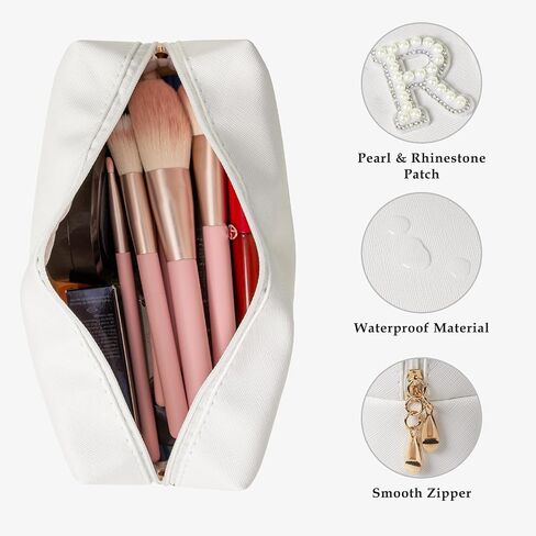 Vigorpace Bride Makeup Bag, Cosmetic Bag for Bride to Be, Bridal Shower and Bachelorette Party Gifts, Engagement Wedding Gifts in Kuwait