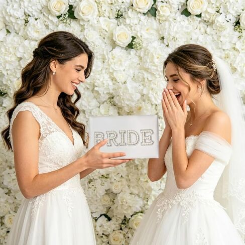 Vigorpace Bride Makeup Bag, Cosmetic Bag for Bride to Be, Bridal Shower and Bachelorette Party Gifts, Engagement Wedding Gifts in Kuwait