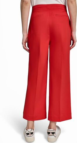 Karl Lagerfeld Women's Bow Pant Bright Red Pants in Kuwait