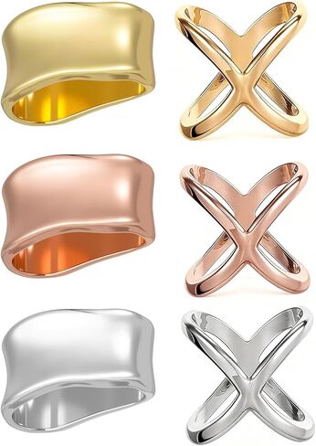 6Pcs Bandana Ring, Bandana Clips For Women, Scarf Ring Set, Elegant Versatile Holder For Shawls, Scarves, Bandanas, Stylish Everyday Use in Saudi Arabia