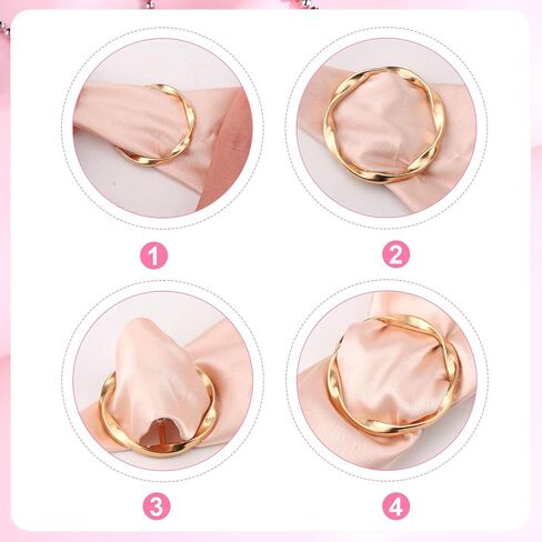 8pcs Scarf Rings & Buckles, Adjustable Shawl Clips, Cute T-Shirt Clips for Women, Stylish Clothing Accessories for Loose Clothes, Blouses, Dresses(Silver/Gold) in Saudi Arabia
