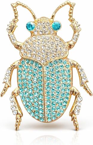 Scarab Beetle Brooch for Women – Ancient Egyptian and Nature-Inspired Jewelry Pin – Unique Insect Accessory for Jackets, Dresses, Bags, and Special Occasions in Saudi Arabia