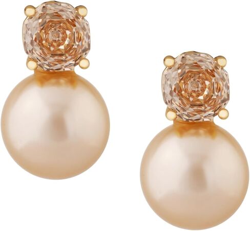 OJERRY Academia Elegant Champagne Pearly Stud Earrings for Women in Saudi Arabia