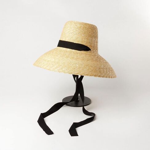Foldable Straw Sun Hat with Adjustable Chin Strap, Wide Brim Resort Hat for Beach Vacation, 56cm in Saudi Arabia