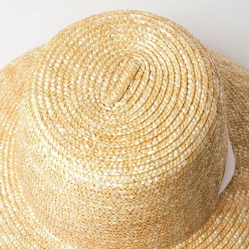 Foldable Straw Sun Hat with Adjustable Chin Strap, Wide Brim Resort Hat for Beach Vacation, 56cm in Saudi Arabia