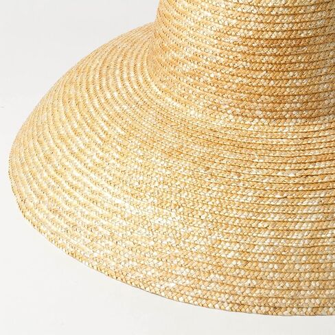 Foldable Straw Sun Hat with Adjustable Chin Strap, Wide Brim Resort Hat for Beach Vacation, 56cm in Saudi Arabia